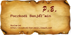 Poczkodi Benjámin névjegykártya